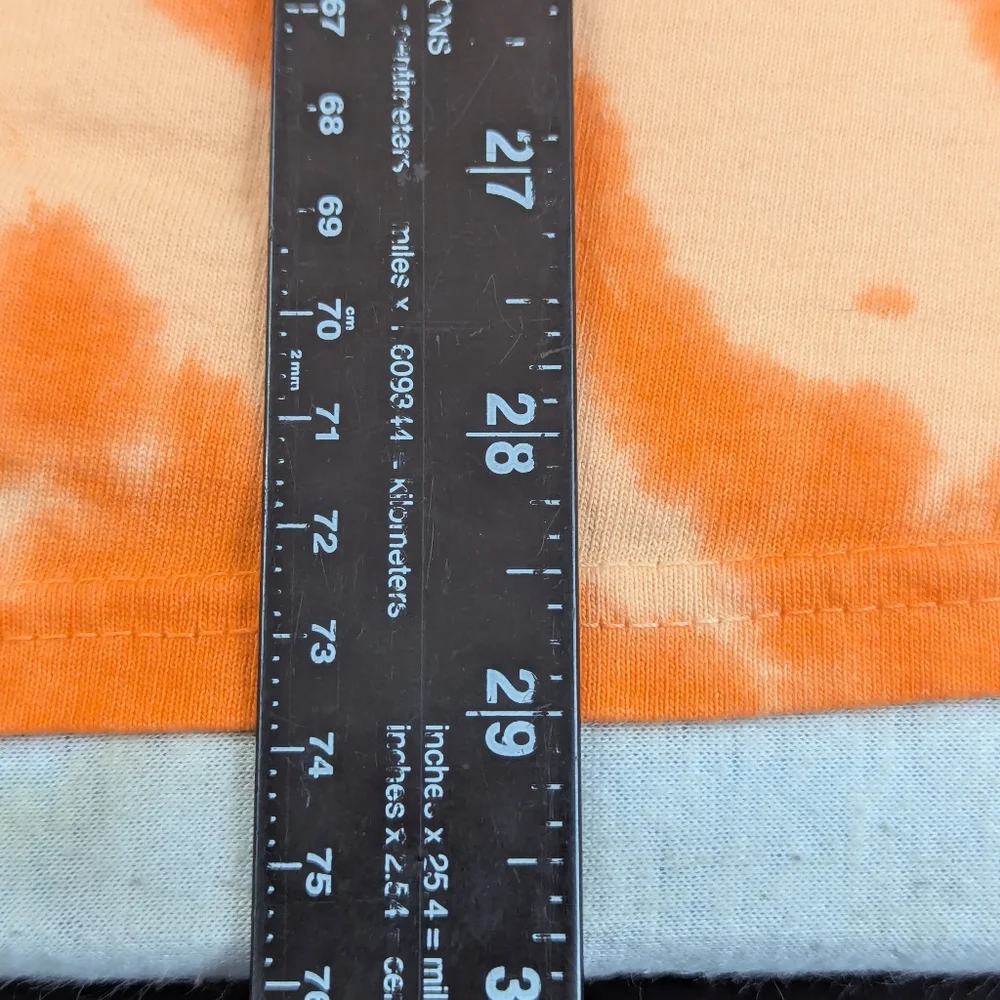 Jimi Hendrix Orange & White Swirl Tie Dye Tee XL